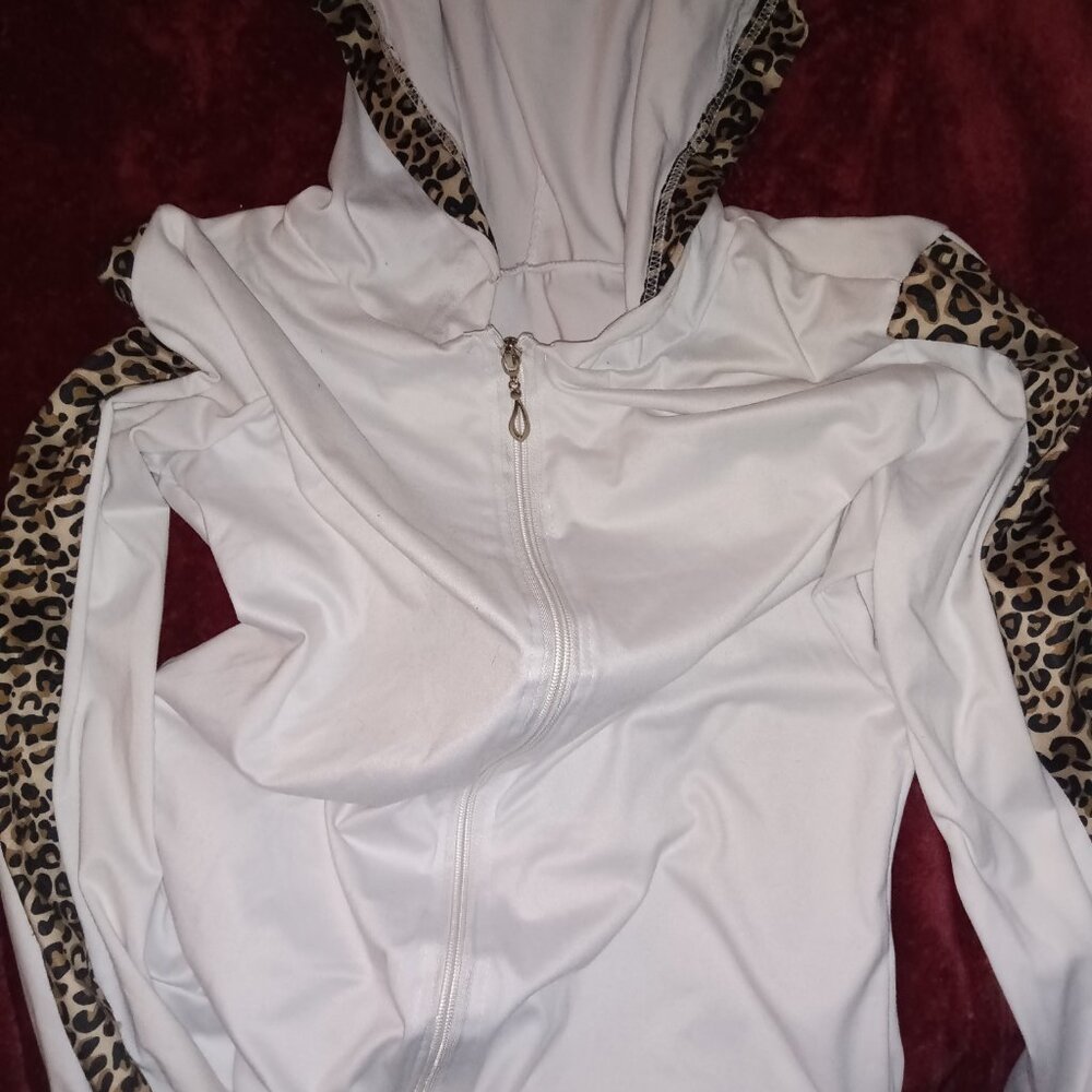 Leopard velour jacket